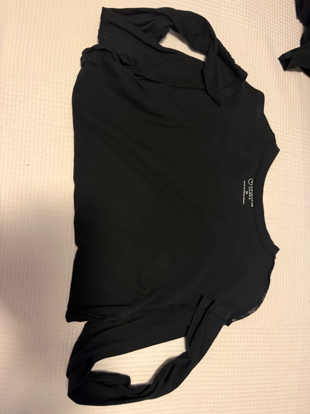 Primark Black Long-Sleeve Crewneck Top